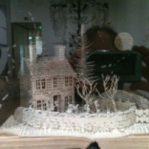 Sue Blackwell's Wuthering Heights book sculpture